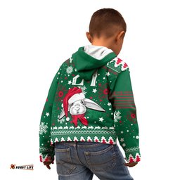 Custom Rabbitohs Rugby Kid Hoodie Glory Glory The South Christmas Vibe Unique