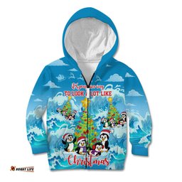 Its Penguin ing To Look A Lot Like Christmas Kid Hoodie