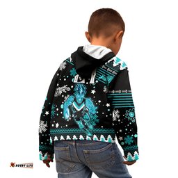 Custom Port Adelaide Power Football Kid Hoodie Port Adelaide Power Football Christmas Vibe