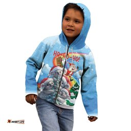 Personalised Australia Koala Christmas Kid Hoodie Santa Claus Ho Ho Ho