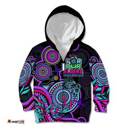 NAIDOC Week Kid Hoodie Indigenous Tribal Ver.02 Purple