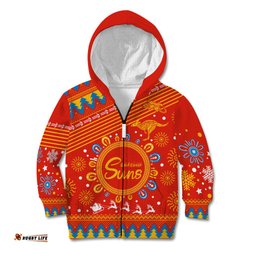 Custom GC Suns Football Kid Hoodie Christmas Vibe