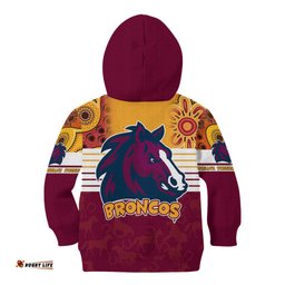 NRL Broncos Champions Kid Hoodie Proud Newcastle Aboriginal Vibe