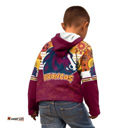 NRL Broncos Champions Kid Hoodie Proud Newcastle Aboriginal Vibe