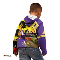 Storm ANZAC Day Kid Hoodie Rosemary Starring Night Style