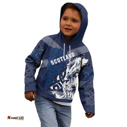 Kid Scotland Celtic Hoodie Cross Celt Lion