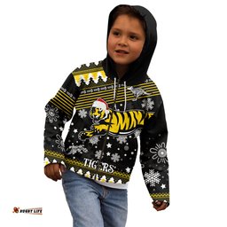 Custom Tigers Football Kid Hoodie Christmas Vibe