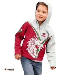 Kid Wales Celtic Zip Up Hoodie Wales Pride