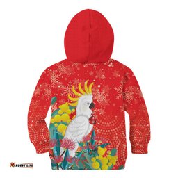 Sulphur crested Cockatoo Christmas Kid Hoodie Australia Gumtree With Golden Wattle