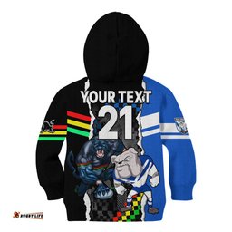 Custom NRL Combine Bulldogs and Panthers Kid Hoodie