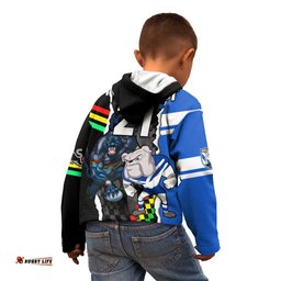 Custom NRL Combine Bulldogs and Panthers Kid Hoodie