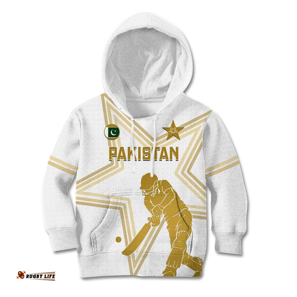 Custom Pakistan Cricket Kid Hoodie Go Shaheens