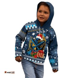 Custom Titans Rugby Kid Hoodie Chirstmas Vibe