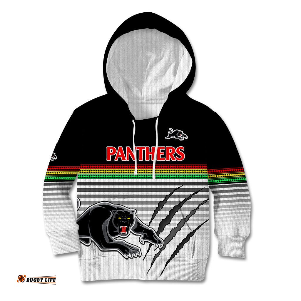 Penrith Panthers Rugby Kid Hoodie Authentic Permiers Black Version
