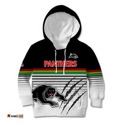 Penrith Panthers Rugby Kid Hoodie Authentic Permiers Black Version