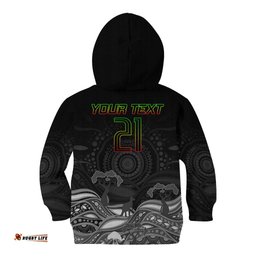 Custom Panthers Rugby Kid Hoodie The Starry Night Indigenous