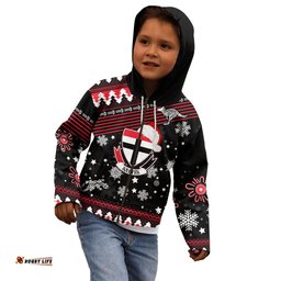 Custom St Kilda Saints Football Kid Hoodie Christmas Vibe