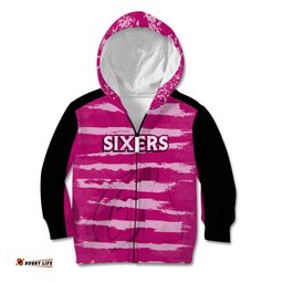 Custom Sixers Cricket Kid Hoodie LIKEASIXER Special Ver