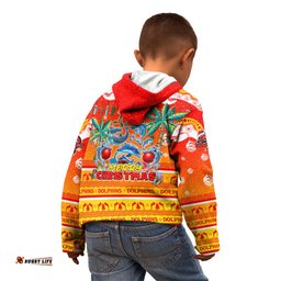 Dolphins Christmas Kid Hoodie Merry Xmas NRL Australia Rugby