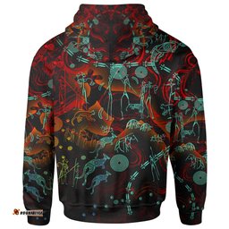 Kid Hoodie, Kangaroo Adults Indigenous Art