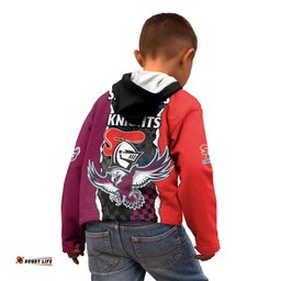 NRL Combine Knights Sea Eagles Kid Hoodie Sporty Style