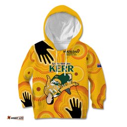 Custom Sam Kerr Matildas Kid Hoodie Australia Soccer World Cup Quater Final