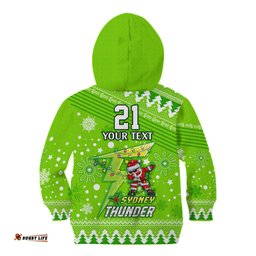 Custom Thunder BBL Kid Hoodie Christmas Vibe