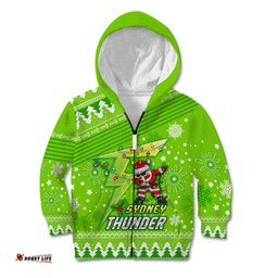 Custom Thunder BBL Kid Hoodie Christmas Vibe