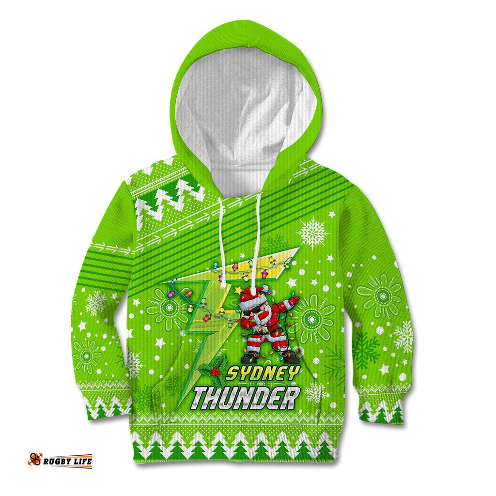 Custom Thunder BBL Kid Hoodie Christmas Vibe