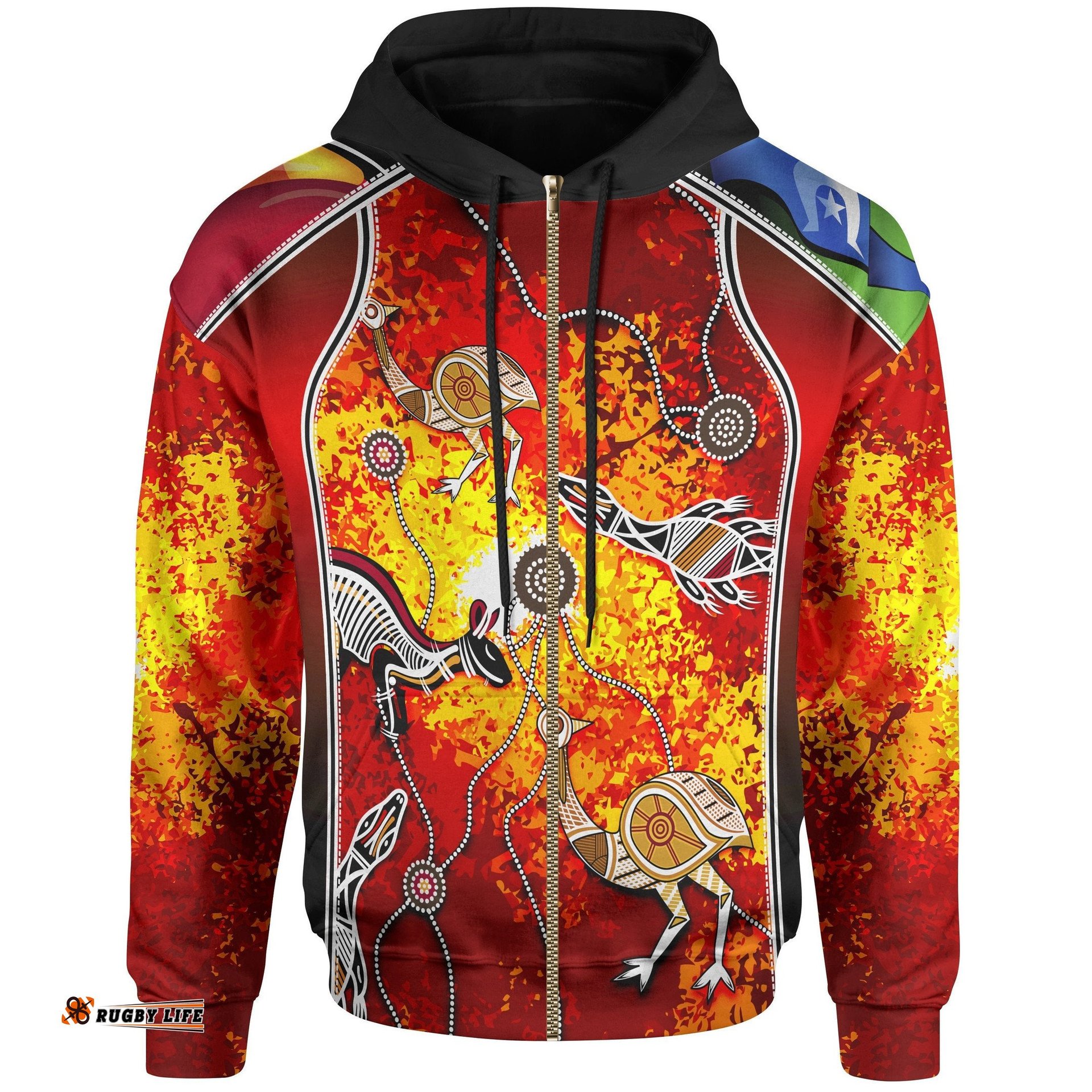 Indigenous Kid Zip Up Hoodie NAIDOC Week Always Will Be