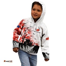 Kei Wareware Tatou New Zealand ANZAC Day Kid Hoodie Lest We Forget