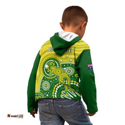 Australia Cricket Kid Hoodie Aboriginal Go Champions World Cup