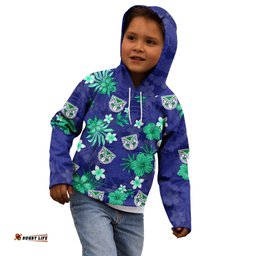Warriors Rugby Kid Hoodie Beautiful Floral Pattern Spring Summer Vibe