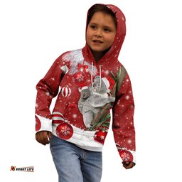 Australia Christmas Kid Hoodie Santa Koala Ver02