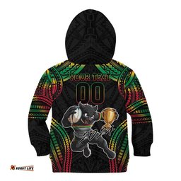 Custom Panthers Champion Grand Final 2024 Kid Hoodie With Polynesian Style