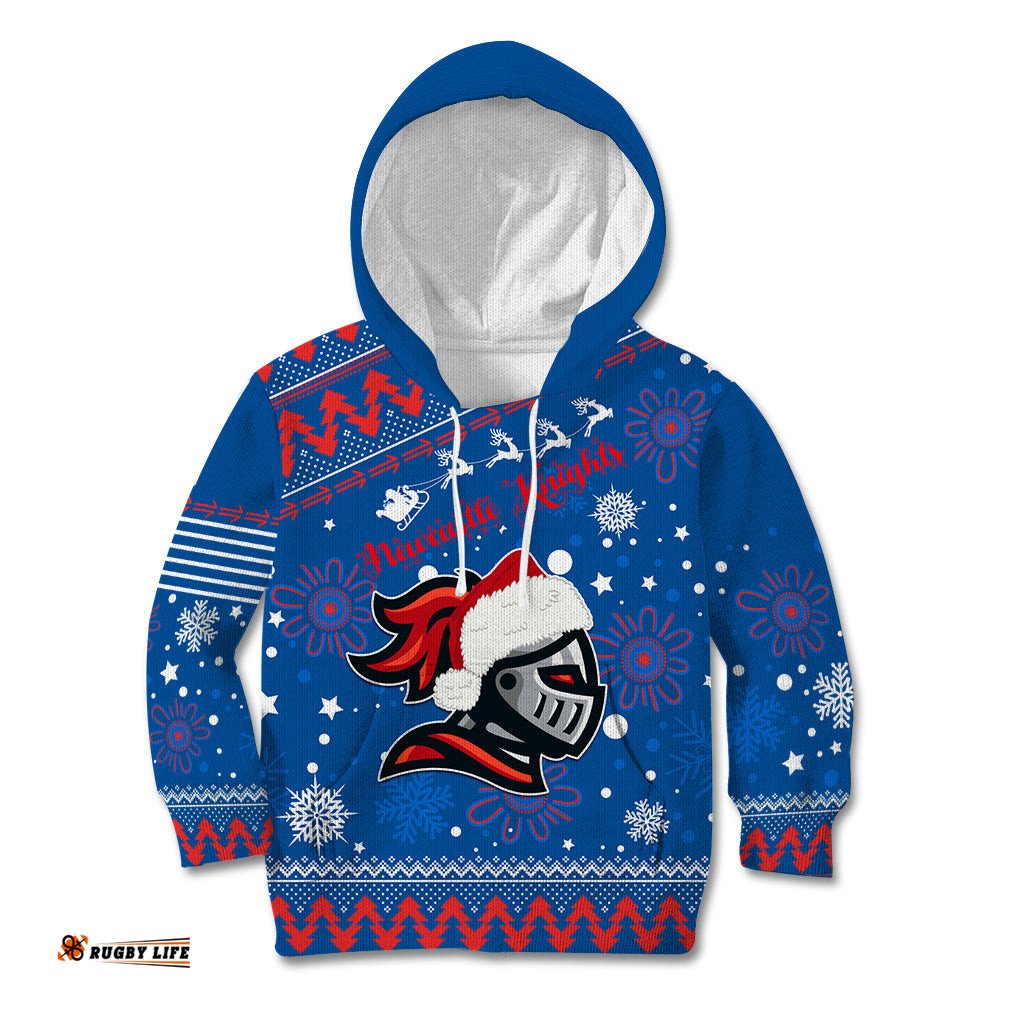 Custom Knights Rugby Kid Hoodie Chirstmas Vibe