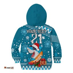 Custom Sharks Rugby Kid Hoodie Chirstmas Vibe