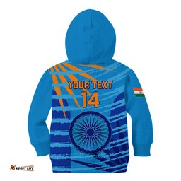 Custom India Cricket Kid Hoodie World Cup 3rd Champions Proud