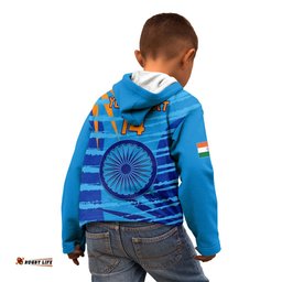 Custom India Cricket Kid Hoodie World Cup 3rd Champions Proud