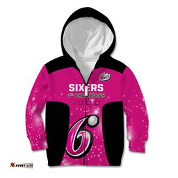 Personalised BBL Sydney Sixers Kid Hoodie 4th Champions 2024 New History