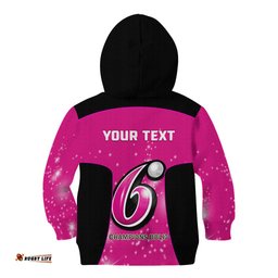 Personalised BBL Sydney Sixers Kid Hoodie 4th Champions 2024 New History