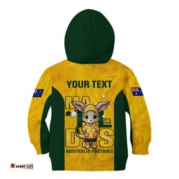 Custom Matildas Kid Hoodie Australian Cute Mascot Unique Gold Version