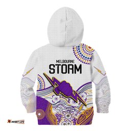 Melbourne Storm Kid Hoodie Special NRL Rugby Indigenous Aboriginal