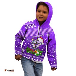 Custom Hurricanes BBL Kid Hoodie Christmas Vibe