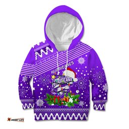 Custom Hurricanes BBL Kid Hoodie Christmas Vibe