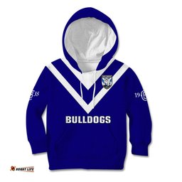 Bulldogs Rugby Kid Hoodie Canterbury Bankstown Go Dogs