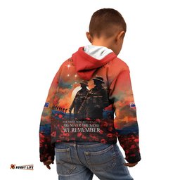 New Zealand ANZAC The Stars of Matariki Kid Hoodie For Your Tomorrow They Gave Their Today