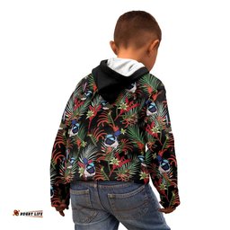 Australia Kangaroo Paw And Splendid Fairy wren Kid Hoodie Sameless Style