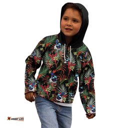 Australia Kangaroo Paw And Splendid Fairy wren Kid Hoodie Sameless Style