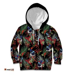 Australia Kangaroo Paw And Splendid Fairy wren Kid Hoodie Sameless Style